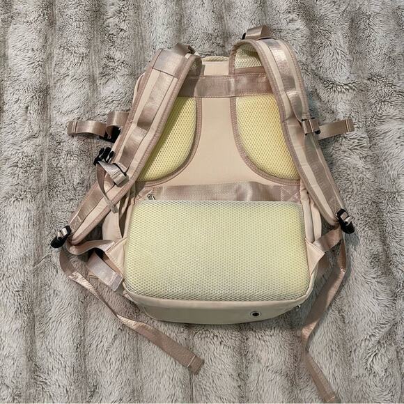 Boutique Beige Cream Travel Multi Compartment Carry‎ On Backpack main image 13